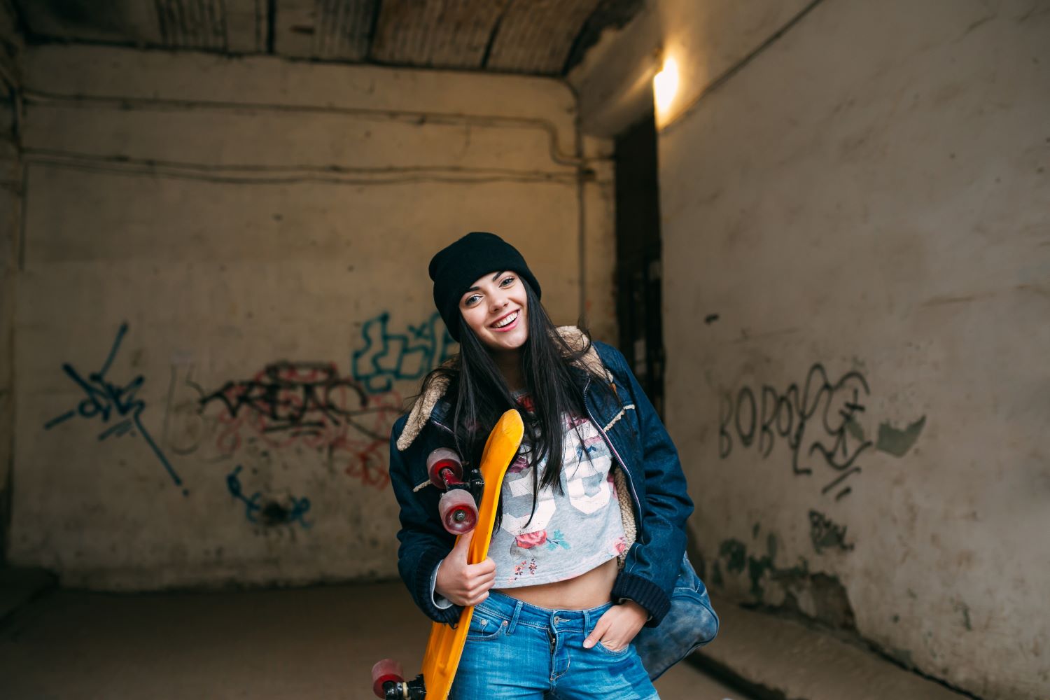 แต่งกายแบบ Skater Girl